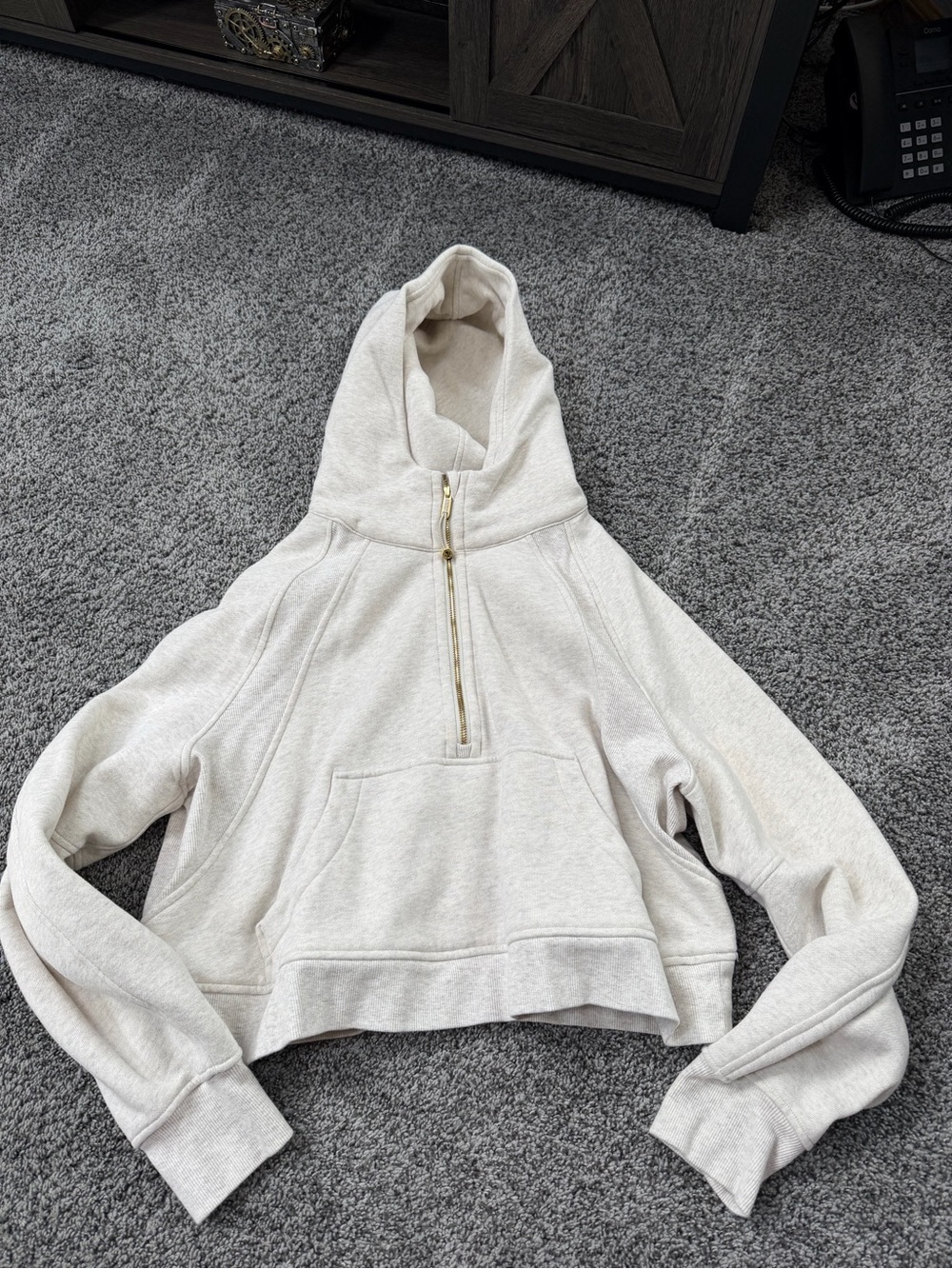 Lulu Lemon Women’s Scuba Oversized Half Zip Hoodie size M/L